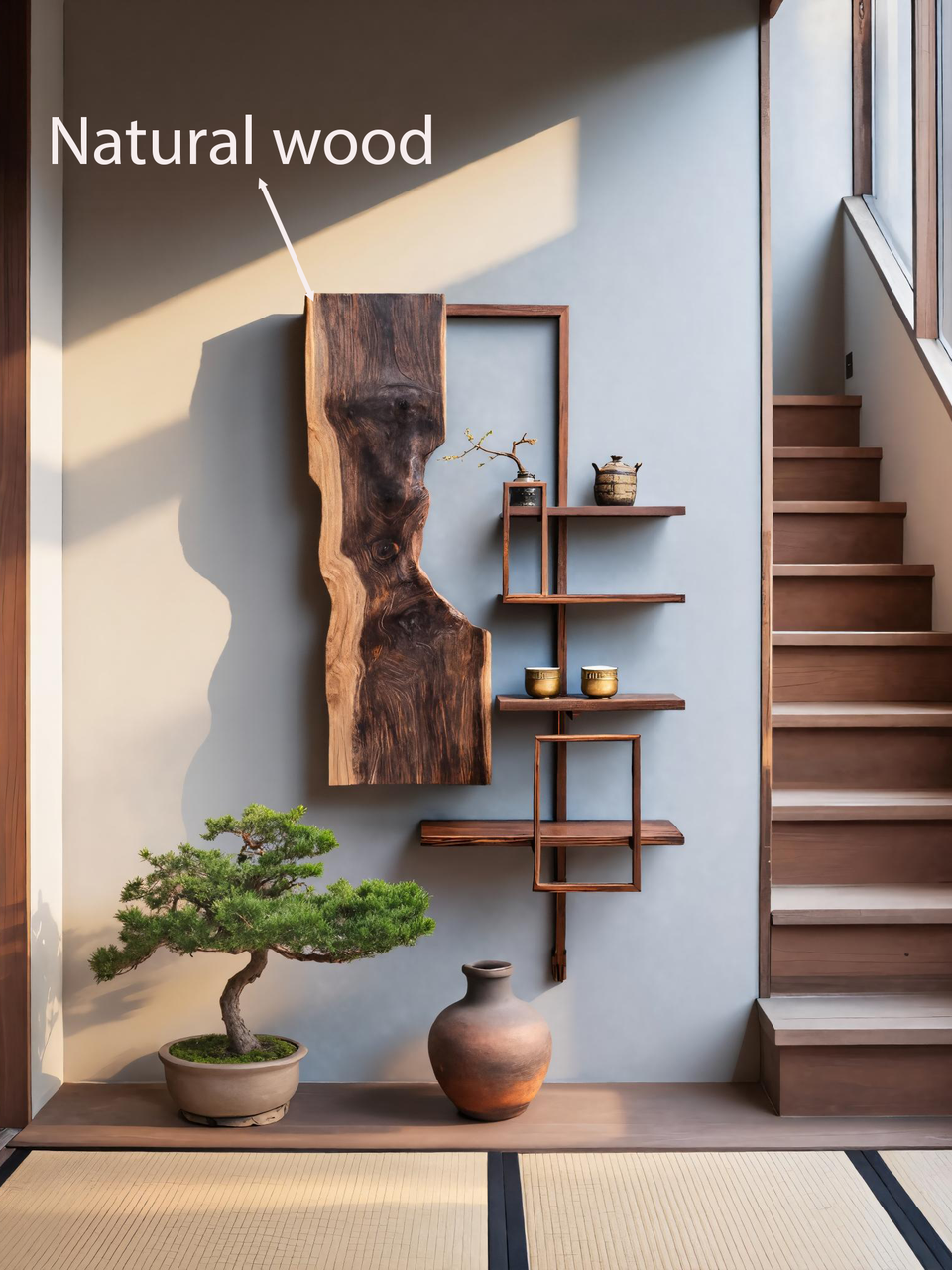 Inspired Live Edge Wall Shelf For Modern Interior Decor