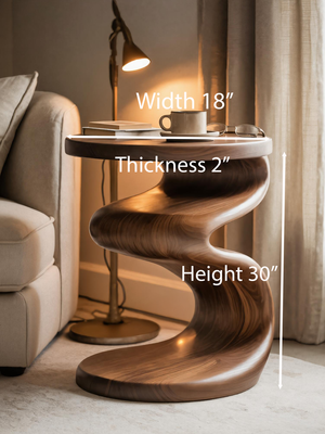 Modern Wave Side Table For Living Room Or Bedroom