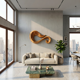 Organic Shape Wooden Wall Art For Entryway Or Hallway Decor