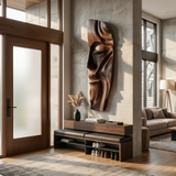 Modern Abstract Face Wood Wall Art For Interior Design
