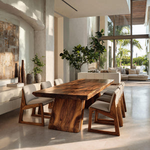Modern Handcrafted Wooden Dining Table For Dining Room
