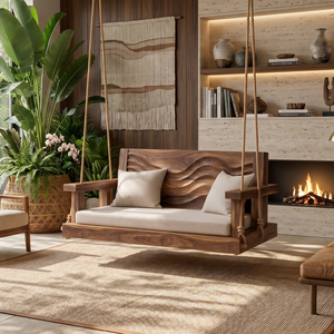 Modern Organic Crest Swing Open Concept Living Space