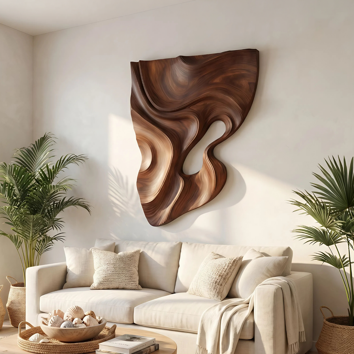 Modern Fluid Wall Art Panel For Living Room Interior