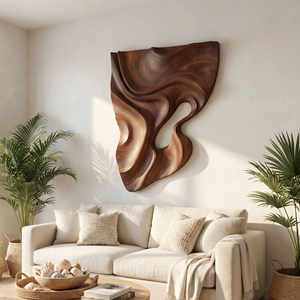 Modern Fluid Wall Art Panel For Living Room Interior