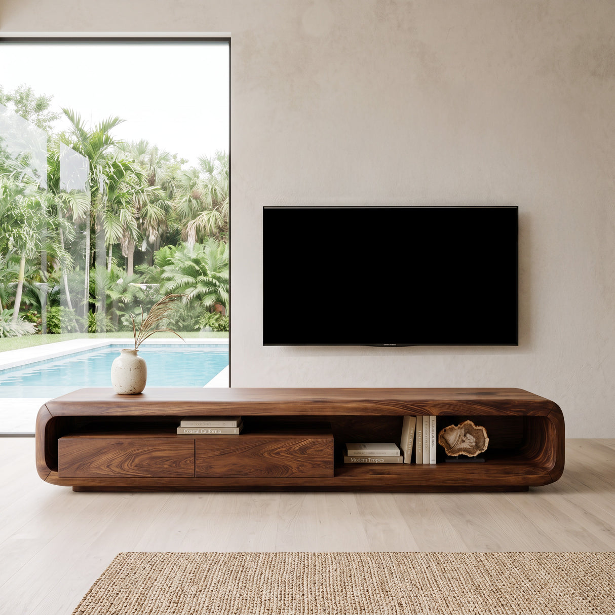 Quiet Luxury Minimalist TV Console For Living Room