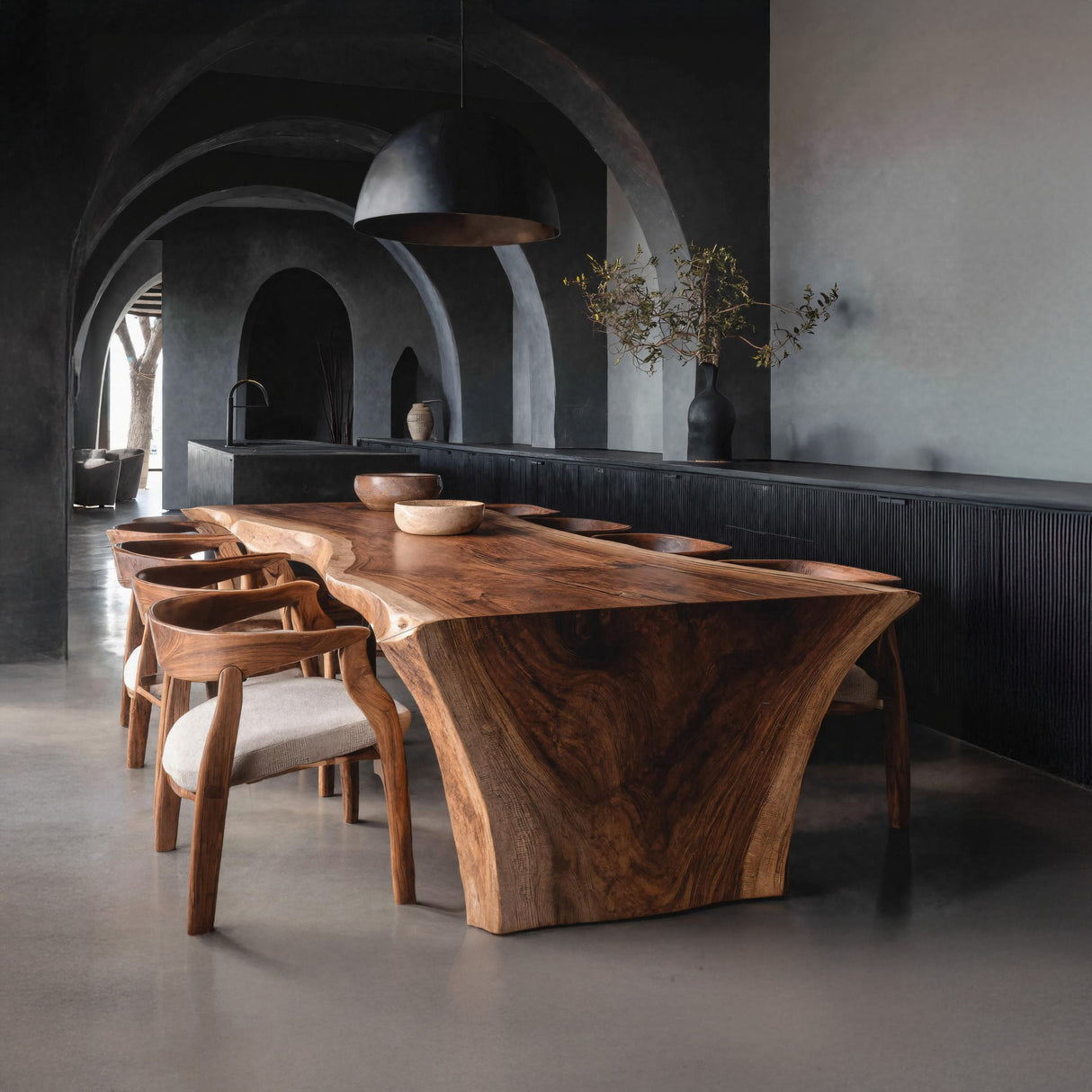 Wabi Sabi Organic Dining Table For Dining Room