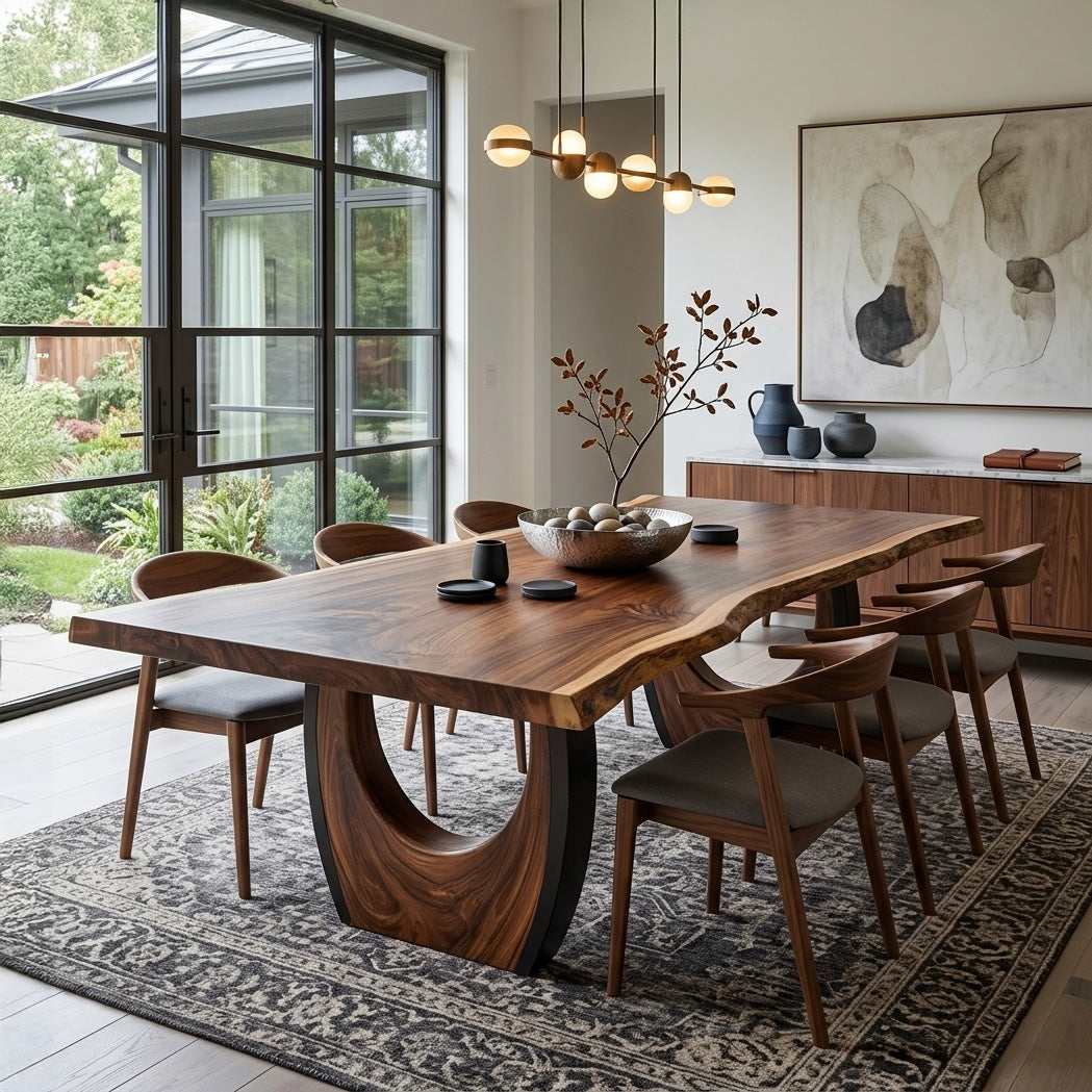 Handcrafted Live Edge Dining Table For Dining Room Decor