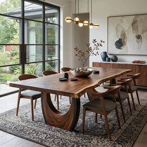 Handcrafted Live Edge Dining Table For Dining Room Decor