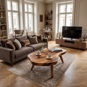 Farmhouse Solid Wood Coffee Table For Living Roomdecor And Home Style