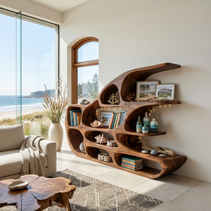 Modern Sculptural Shelf For Holiday Decoration