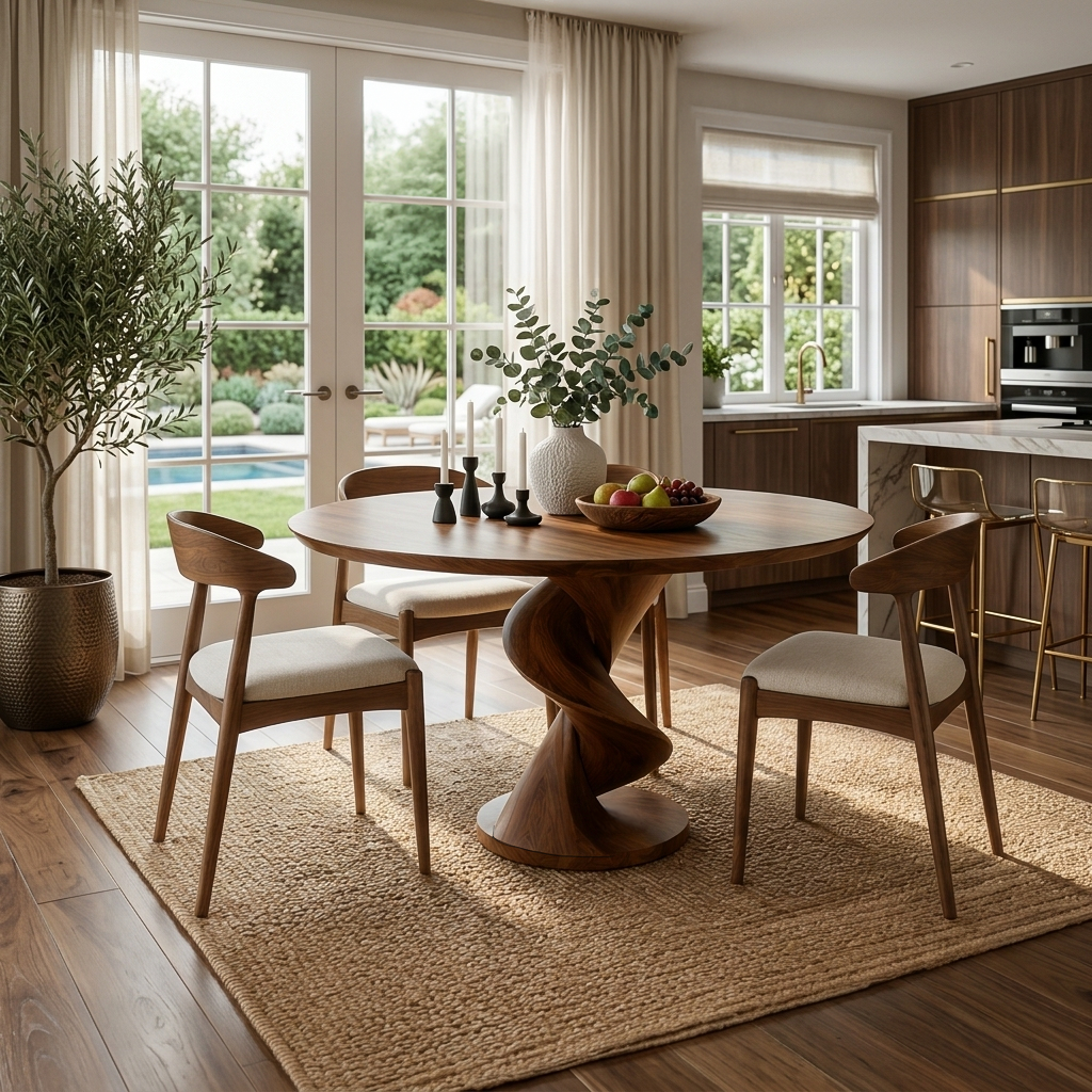 Modern Round Dining Table For Contemporary Dining Space