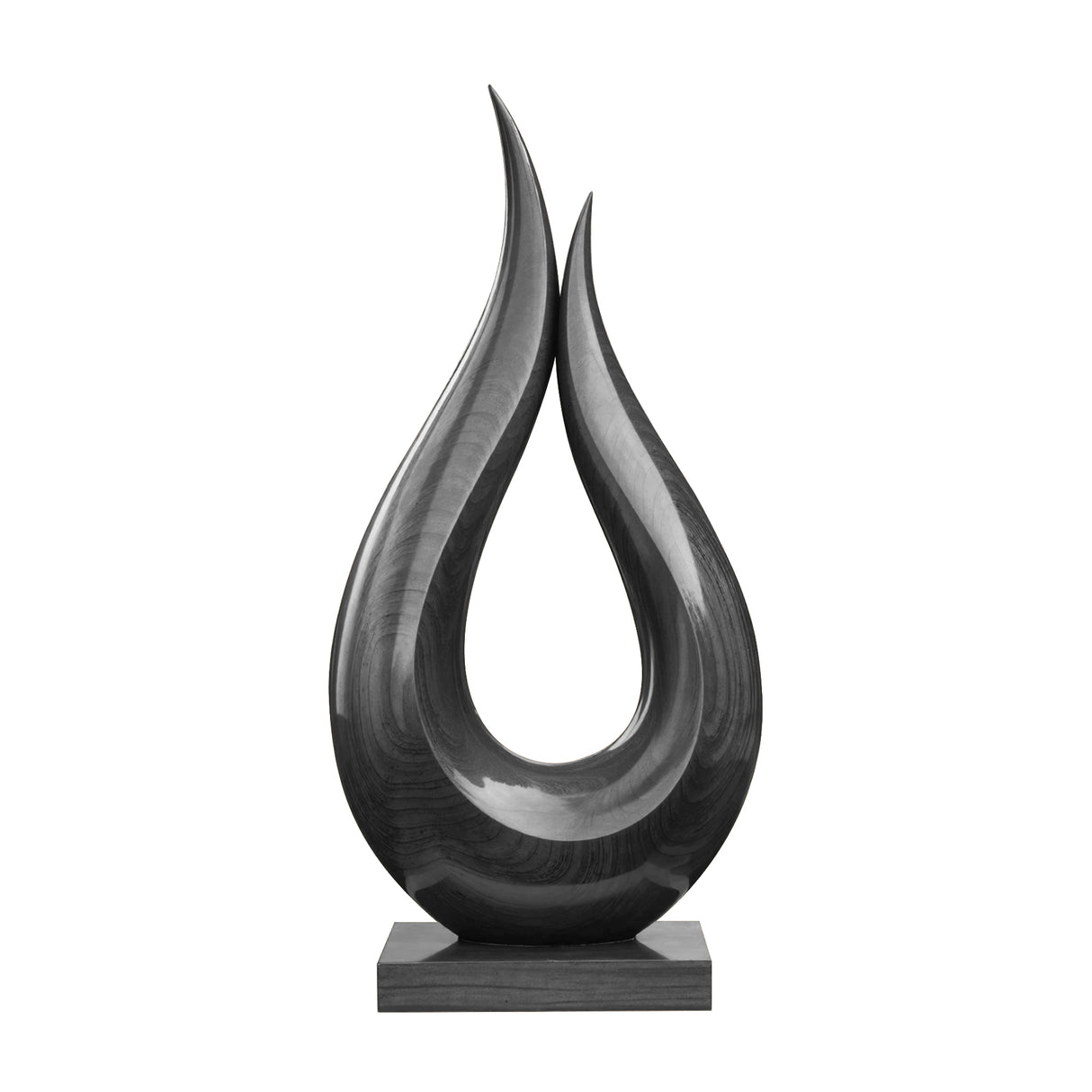 Handcrafted Solid Wood Abstract Decor Sculpture For Contemporary Interiors