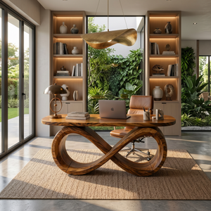 Luxury Infinity Base Executive Desk Designer Office