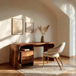 Modern Writing Desk With Drawers For Workspace