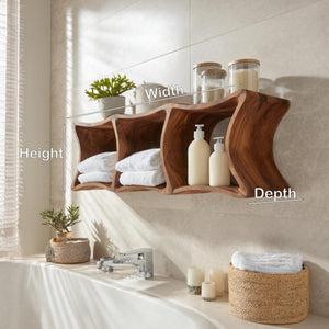 Modern Wall Mounted Shelf For Bathroom Space