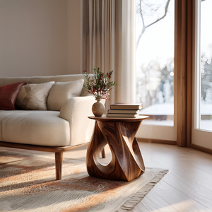 Twisted Side Table For Living Room Or Bedroom