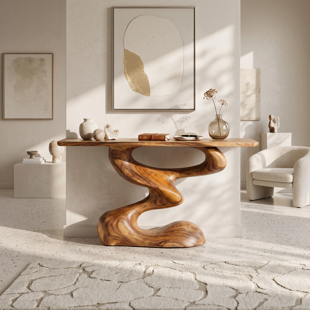 Mid Century Console Table For Living Room