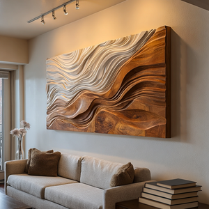 Organic Sculptural Natural Wood Wall Art For Home Decor