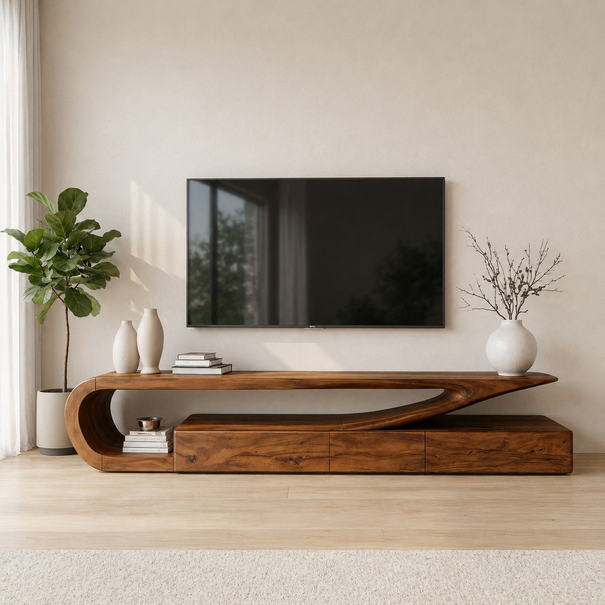 Minimalist TV Console For Living Room