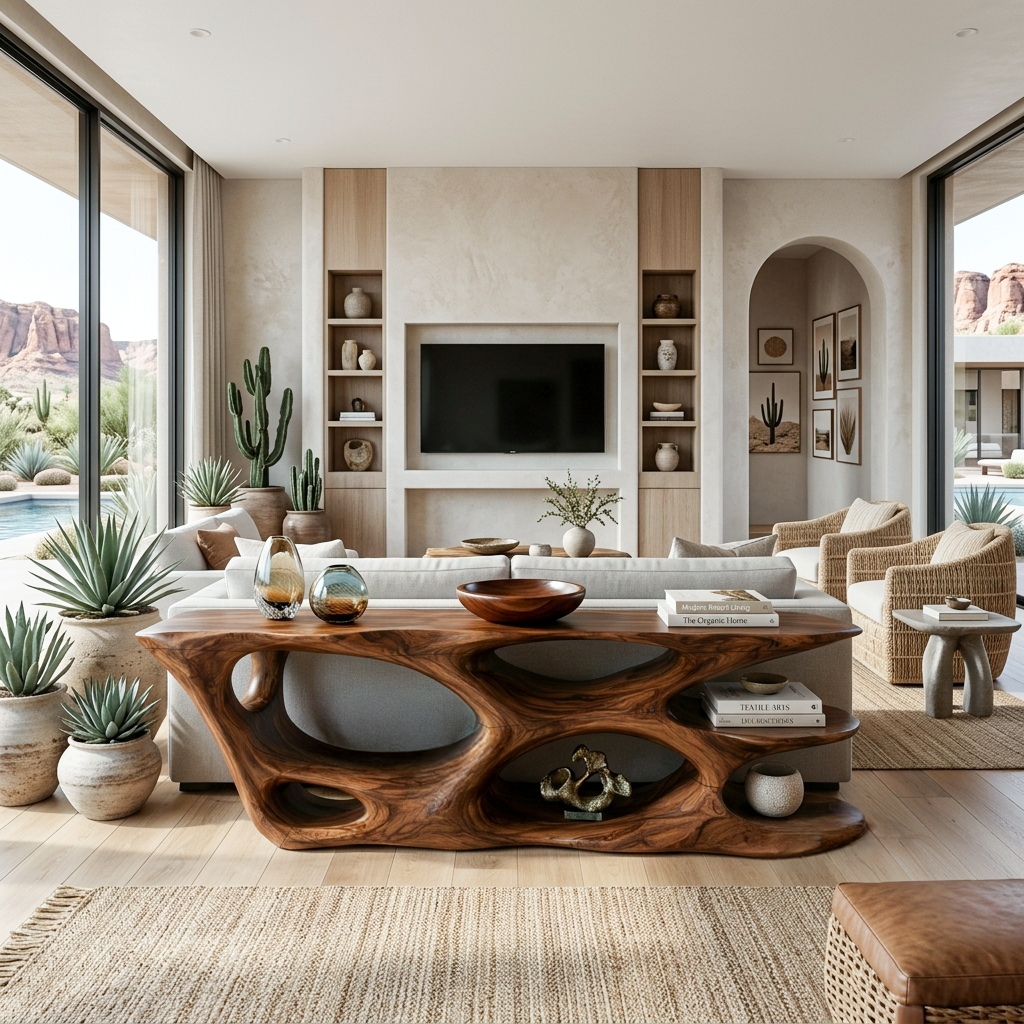 Designer Wooden Console Table For Luxury Living Room