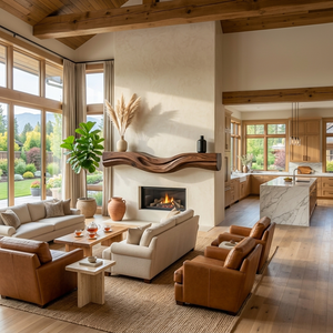 Rustic Fireplace Mantel With Live Edge Design For Cozy Home