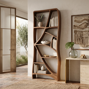 Minimalist Display Bookshelf For Cozy Lounge Corner