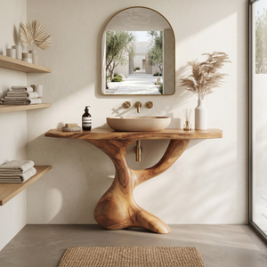 Handcrafted Solid Vanity For Timeless Bathroom Use