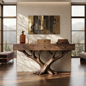 Luxury Branch Base Console Table Designer Residence