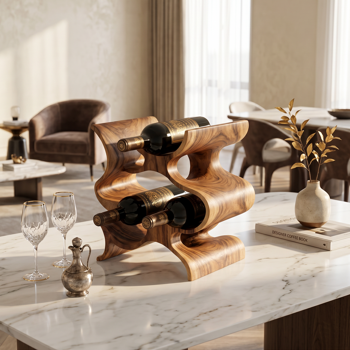 Farmhouse Wine Stand For Furniture Accent Feature