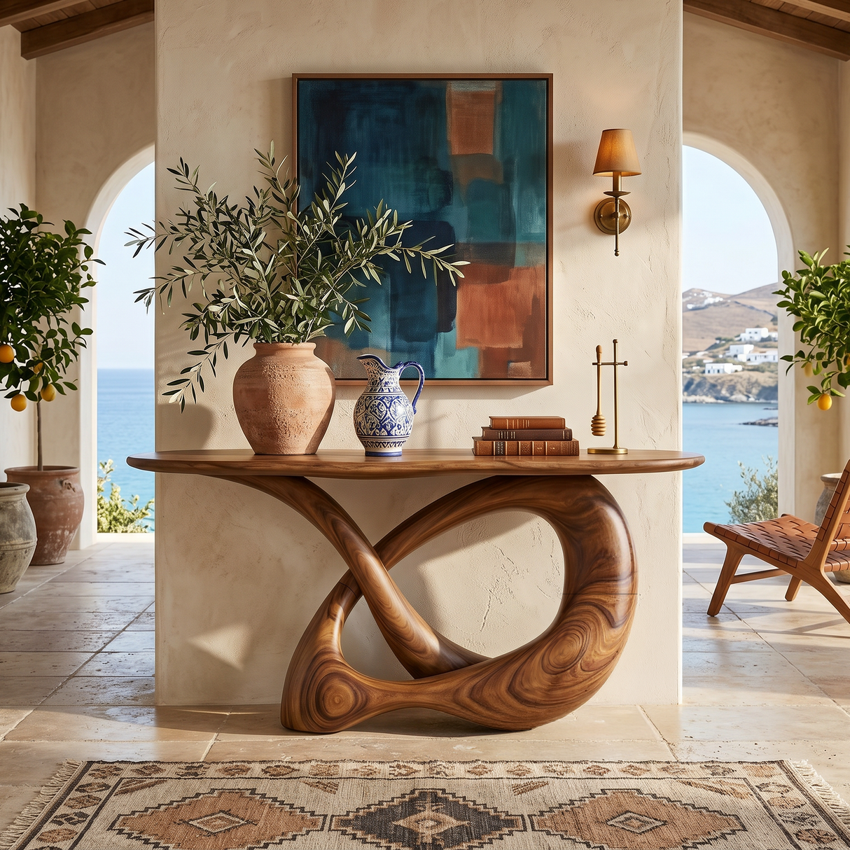 Modern Infinity Console Table Designer Interior