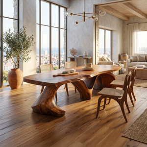 Modern Slab Dining Table For Formal Dining Room