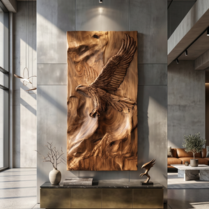 Modern Flying Eagle Wood Wall Art Industrial Loft Living Decor