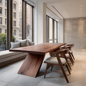 Modern Minimal Wooden Dining Table For Dining Room