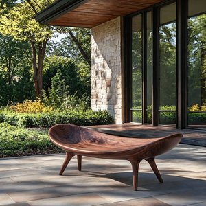Sculptural Outdoor Bench For Garden Or Relaxed Spaces