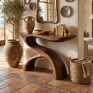 Modern Organic Display Table For Contemporary Living Space