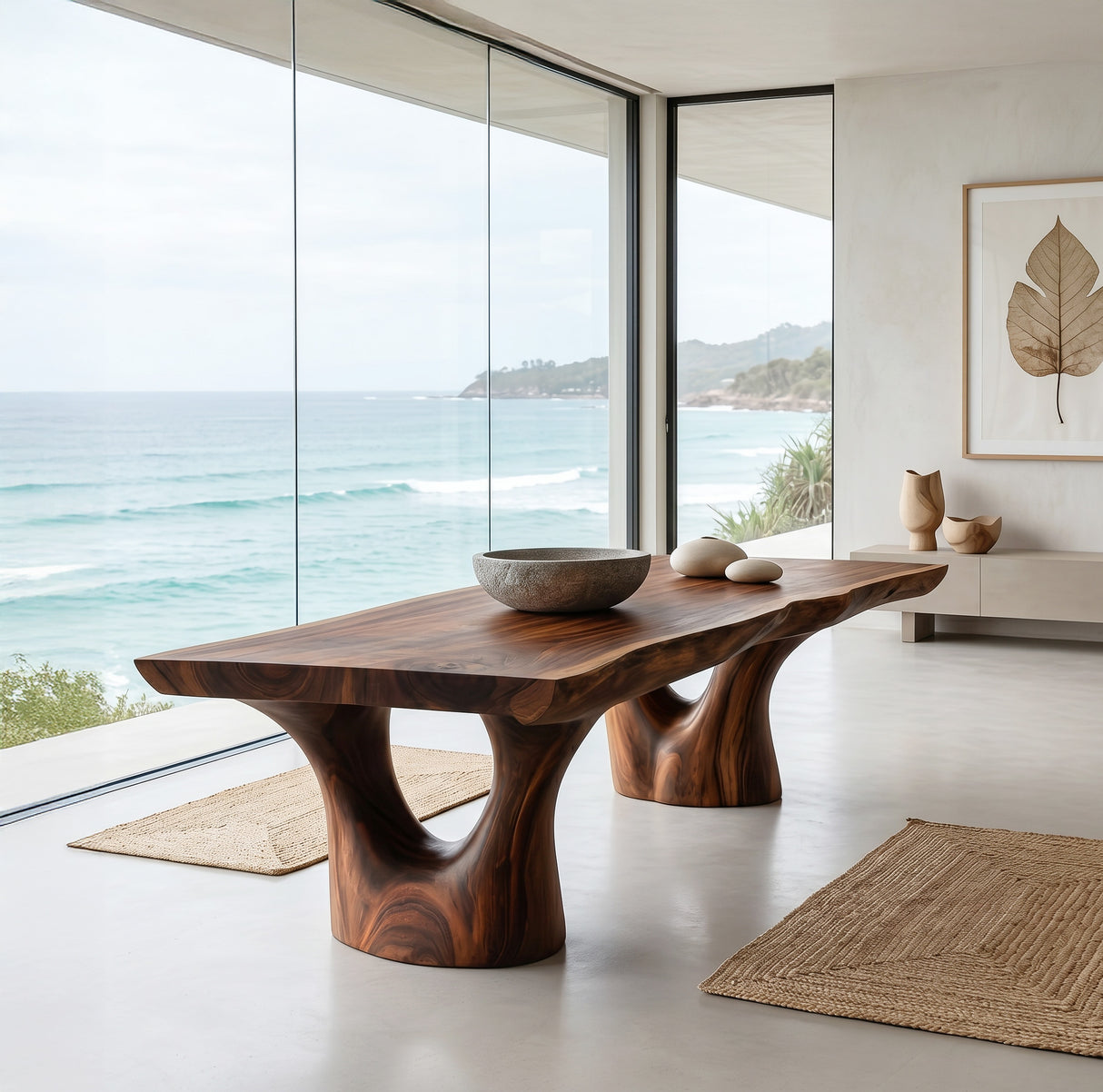 Elegant Sculptural Dining Table For Dining Room
