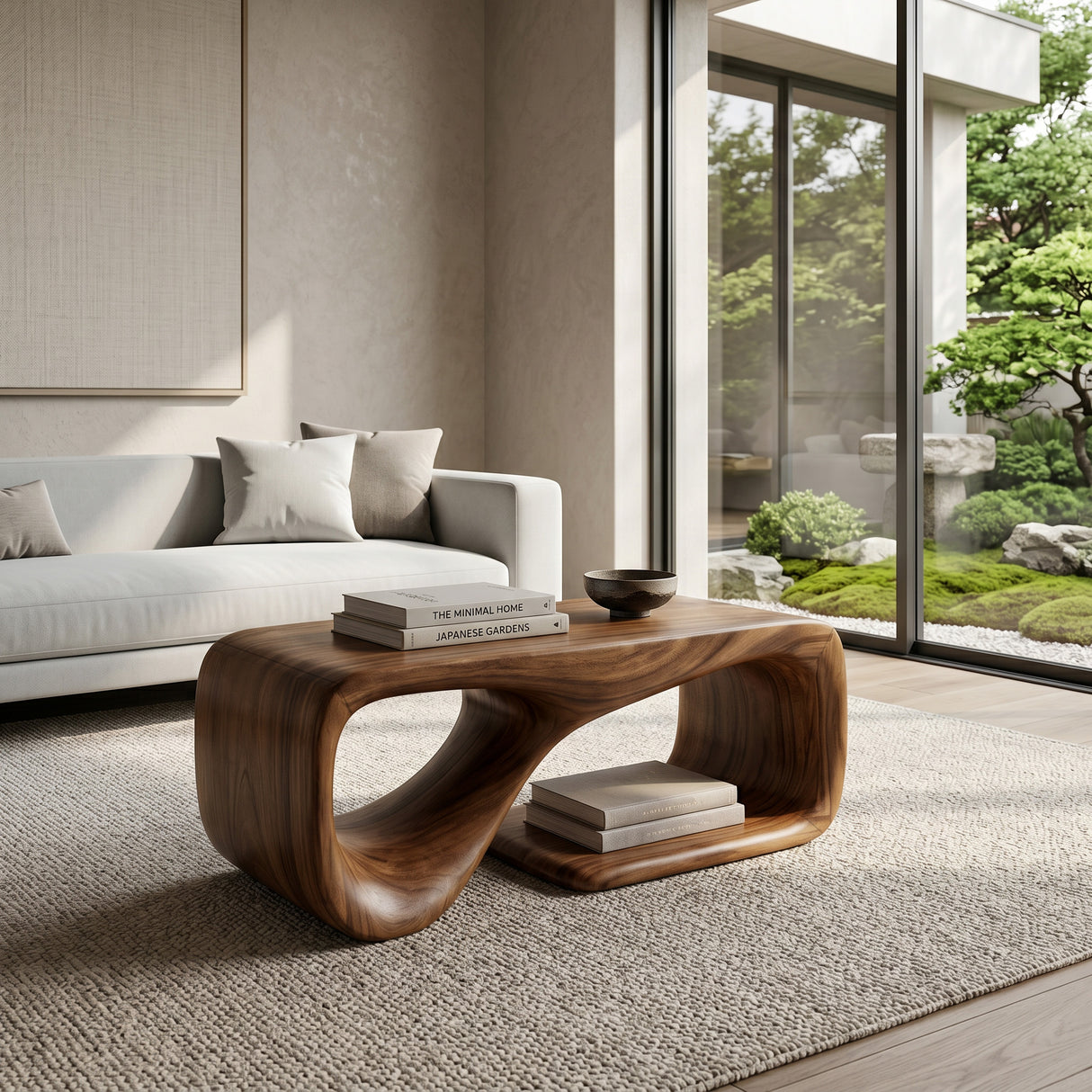 Modern Sculptural Coffee Table For Living Room Decor