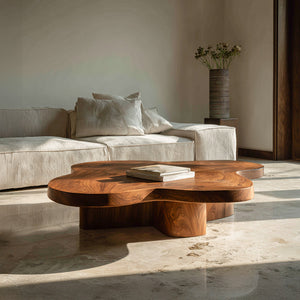 Organic Coffee Table With Unique Cloud-shapes For Living Room