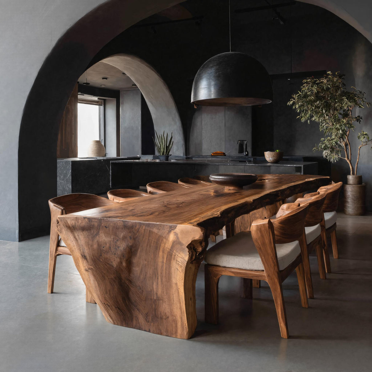 Organic Wabi Sabi Dining Table For Dining Room