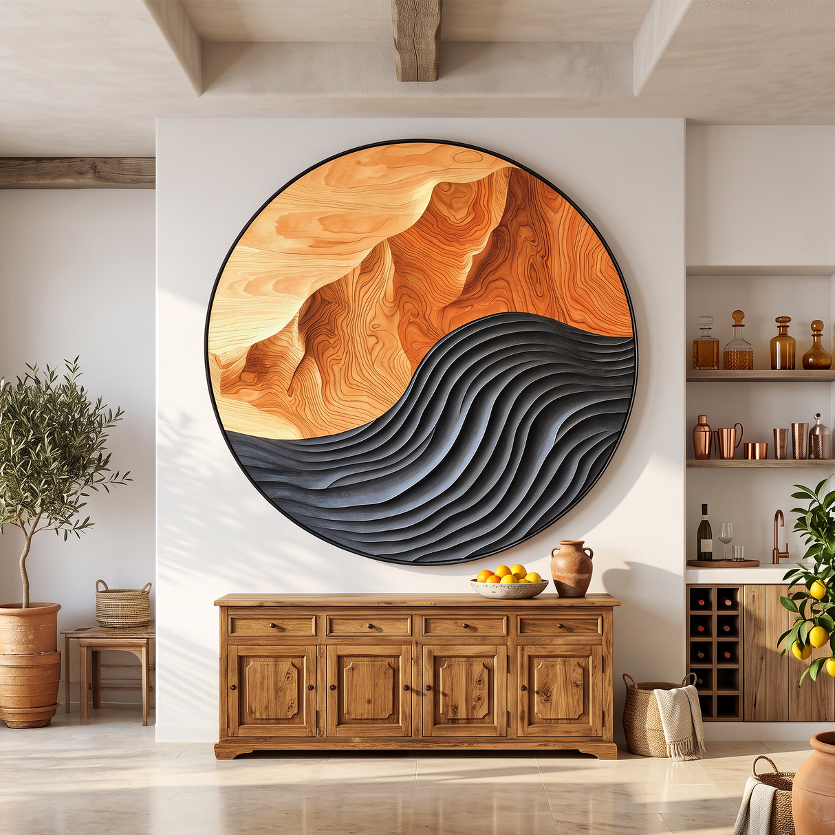 Mid Century Large Sculpture Wall For Entryway Inspiration