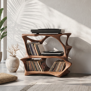 Farmhouse Wooden Media Stand Entryway Decor Charm