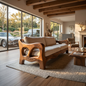 Architectural Sculptural Sofa Luxury Family Room