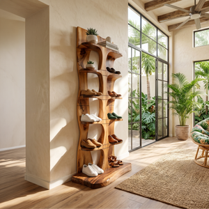 Minimalist Vertical Shoe Rack For Entryway Storage Corner Display