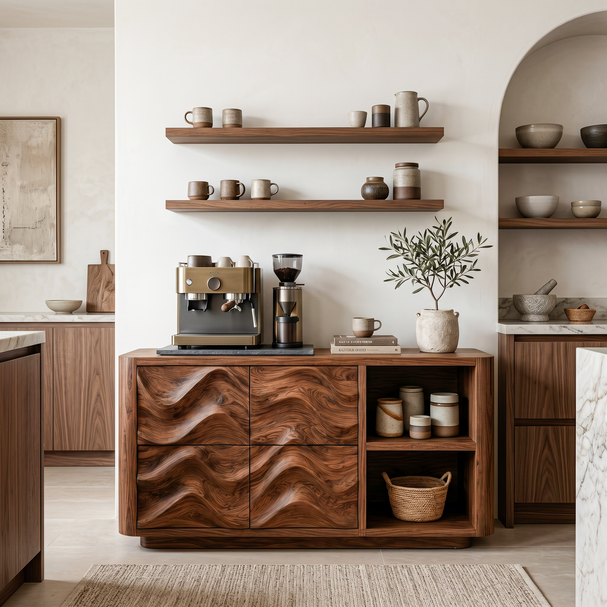 Rustic Natural Wood Console Table For Hallway Entryway