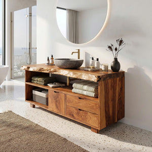 Modern Mid Century Vanity For Bathroom Makeover
