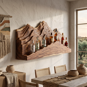 Mid Century Artistic Wine Display Rack For Home Bar
