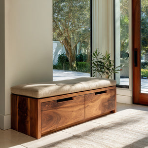 Minimalist Storage Bench Functional Design For Entryway