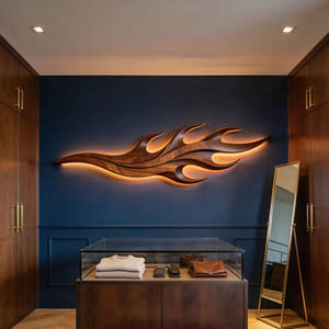 Minimalist Artistic Wall Panel For Master Suite Interior