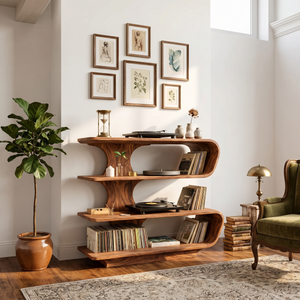 Farmhouse Vinyl Storage Console For Bedroom Decor