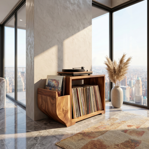 Modern Record Storage Cabinet Urban Penthouse
